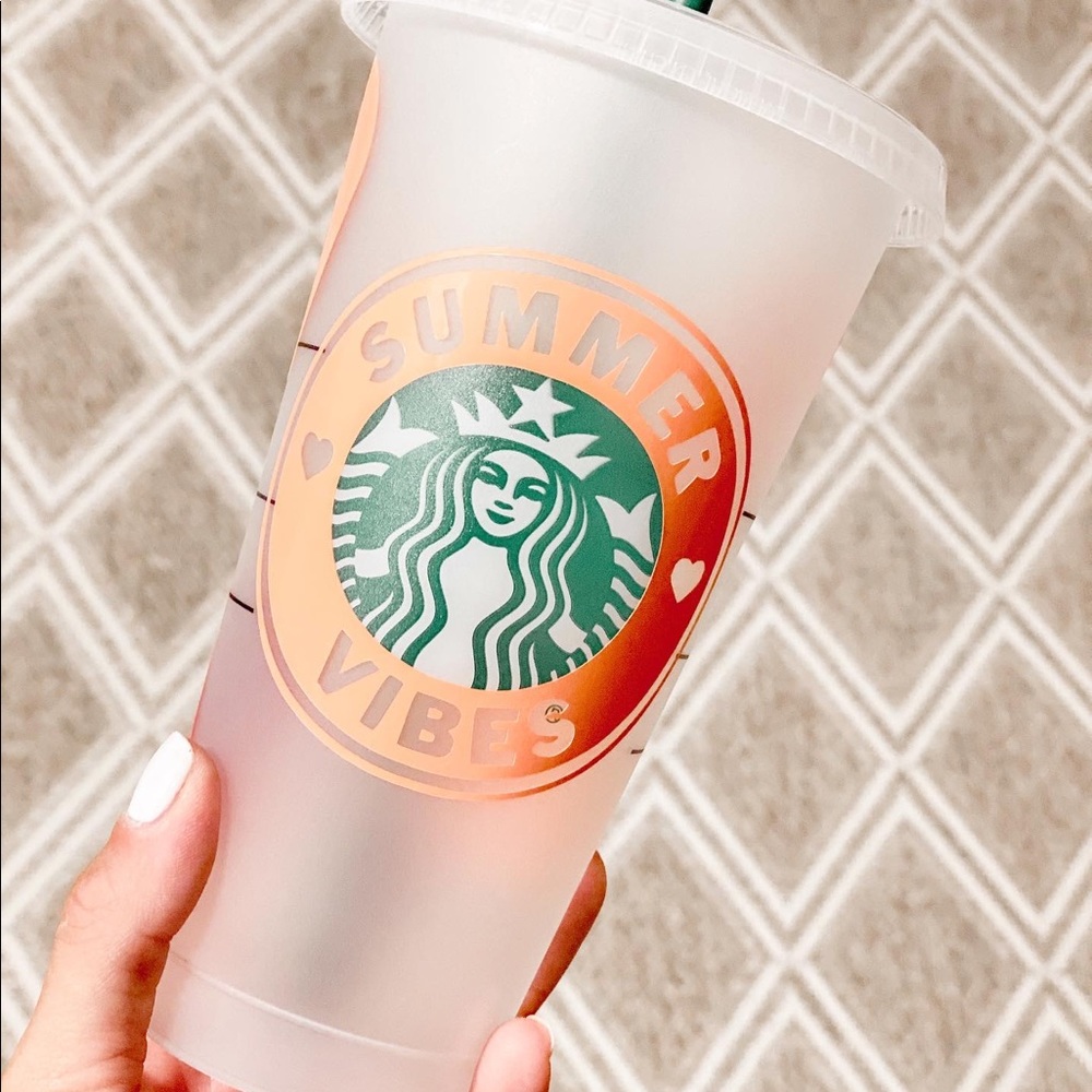 Summer vibes Starbucks reuse cup